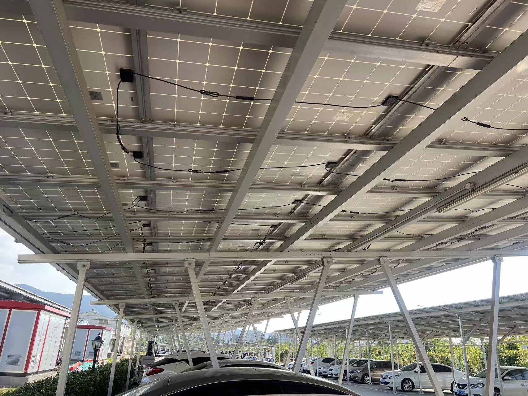 Feidhm carport uiscedhíonach cóimhiotal alúmanaim