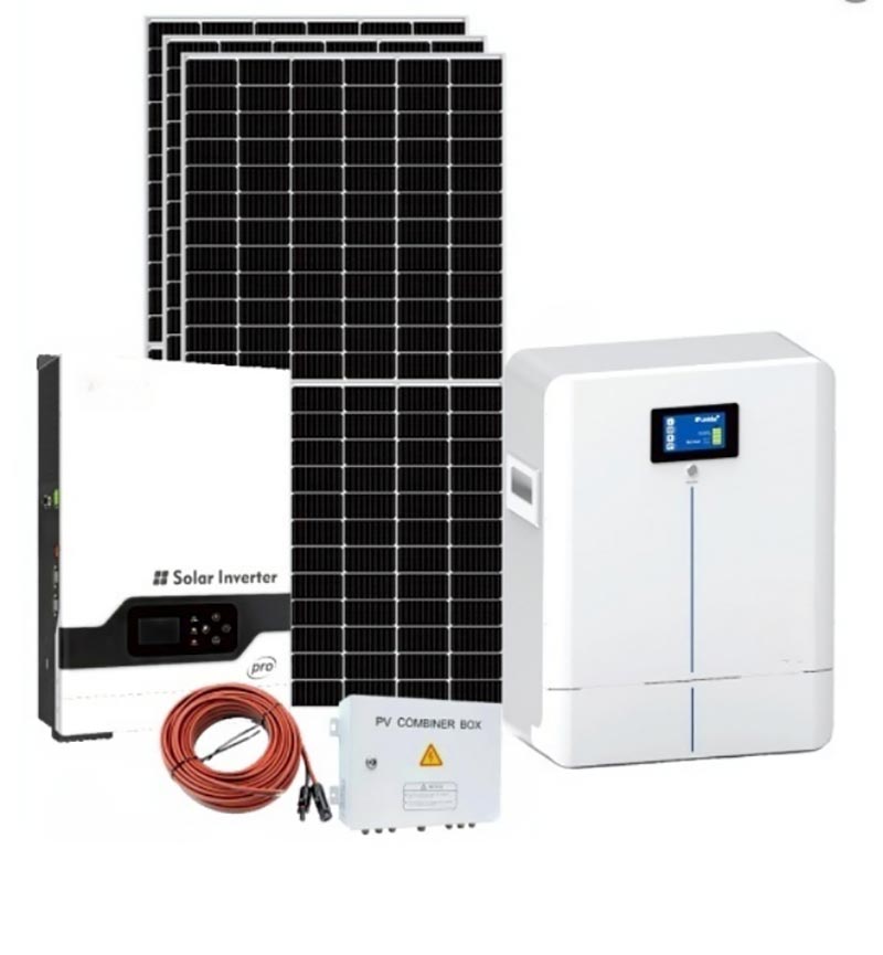 Córas Stórála Fuinneamh Gréine Hibrid 5KW